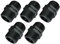 AERZETIX - C51978 - Set di 5 - Nipplo uguale con raccordo filettato in plastica - doppio filettatura maschio/maschio - 1x1'' - PN 10 bar - raccordi a compressione connessione per avvitare