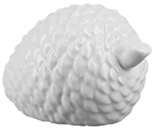 Fink Cone/Dekozapfen,Porzellan,weiß/L.15,B.9,H.9cm