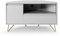 TV-Board Lowboard mit Schublade Klapptisch und Offenes Fach Weiß Kommode Konsole