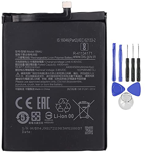 Batería compatible con Xiaomi Redmi Note 8 Pro MI BM4J, 4500 mAh de alta capacidad, incluye kit de desmontaje