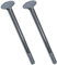 AERZETIX - C49015 - Satz von 2 Schlossschrauben flachrundschrauben schloßschrauben mit flachrundkopf und vierkantansatz - M8x120mm - aus verzinktem stahl - DIN 603