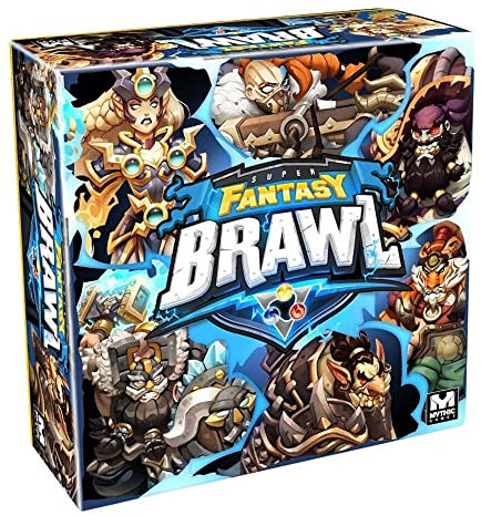 MYTHIG GAMES Super Fantasy Brawl: Core Set - Brettspiel für 4 Spieler ab 14 Jahren, 30-40 Minuten Spieldauer
