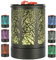 Wax Melt Burners Electric Wax Burner Oil Burner lamp Warmer Fragrance Scented Wax Melts Melter with 7 Colors LED Changing Light Replacement Silicone Tray for Home Office Decoration Gift (Tree Pattern)