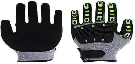NITREX 340RFI 10 Work Safety Gloves Sandy Nitrile Palm Coated, 13 Gauge Seamless Liner, Cut Resistant Level C Back of Hand TPE Material, Nitregrip Technology, Size 10, (340RFI/10)