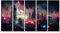 islandburner Wandbild Cyberpunk Stadt Landschaft Fantasy auf Leinwand Bilder Bild Poster