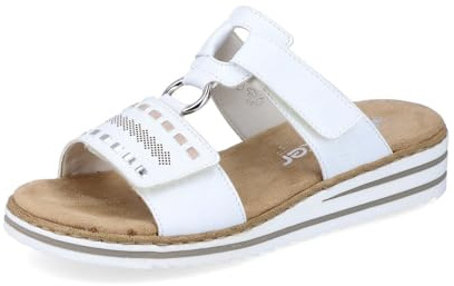 Rieker Damen Pantoletten V0636, Frauen Slipper