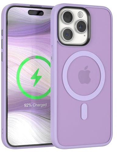 EAZY CASE Ultra Schutz Outdoor Hülle kompatibel mit iPhone 15 Pro Max kompatibel mit Qi-Charging, hochwertige Schutzhülle mit Aufprallschutz, Stoßfest, Kratzfest, Handyhülle mit Kameraschutz, Lila