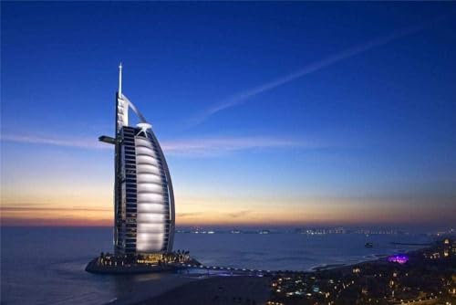 1000 Teile Puzzle Für Erwachsene – Burj Al Arab Sea UAE Dubai Hotel Puzzles Spiele Und Spielzeug Für Familienfreunde Erwachsene Erwachsene