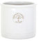 Medium 24cm White Heritage Cylinder Garden Ceramic Planter Plant Flower Pot - Frost Proof