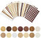 ZOCONE 756 PCS Self Adhesive Screw Hole Stickers, 14 Colors 21mm Covers Caps Sticker Wood Texture Screw Cover Stickers, Waterproof Wood Grain Sticker for Desks, Cabinets, Furniture Decoration