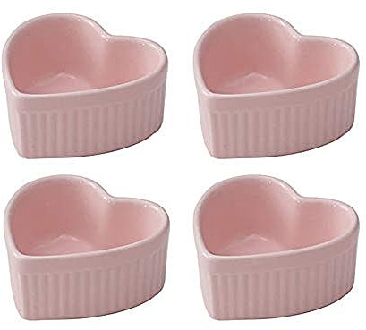 Keramik-Backschüssel Puddingschale Kuchenschalen Ofenform Backschale Gedämpfte Eierbecher Creme Brulee Geschirr Brulee Küche Backen Rosa