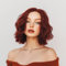 Simkaylee Perücke Damen Bob Kurz Rot Locken Rote Kurzhaar Perücke Lockig Lace Front Perrücke Weinrot Perücken Frauen Dunkelrot Burgund Perücke Fasching für Täglichen Gebrauch Karneval Cosplay (36 cm)