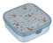 Mepal - Fiambrera Bento Grande Campus Little Dutch - Bento Box para Niños - Incluye 2 cajas Bento extraíbles y Tenedor - Las Cajas Bento son aptas para Microondas - 2x 200 + 1250 ml - Forest Friends