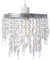 SHINY STAR Crystal Pendant Light Shade, Modern Chandelier Design Ceiling Pendant Light Shade with Clear Acrylic Crystal-903C