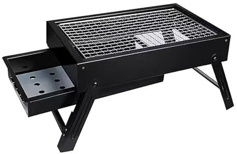 Tragbarer Holzofen, Brennofen für Camping, kaltgewalzter Stahlgrill, faltbarer Outdoor-Grill, Eisangeln, Picknick, Wandern, Reisen