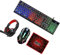 DIYEAH 1 Set Tastiera Retroilluminata Mouse Cuffie e Tappetino con Design Ergonomico per LED Materiali Resistenti e Compatte