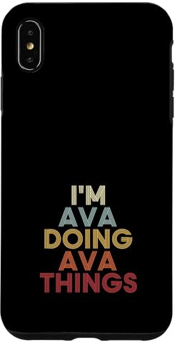 Hülle für iPhone XS Max AVA Name AVA Personalized Name First Given