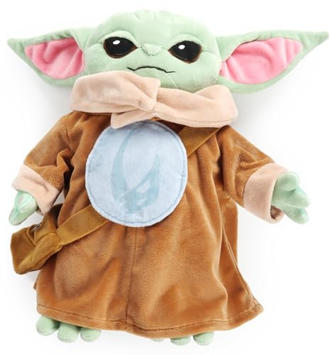 Star Wars The Mandalorian Grogu Baby Yoda Sci-Fi Plush Pillow Buddy, Multi | 38,1 cm, offizielles Produkt, ultraweiches Polyester, gefülltes Plüsch, nur Fleckenreinigung, Kindergeschenk