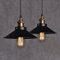 2Pcs Vintage Retro Pendelleuchte Lampenschirm Hängeleuchte Retro Deckenleuchte Lackiertem Edison Loft Eisen Regenschirm Lampenschirm Land Art Lampe für Esszimmer, Wohnzimmer, Restaurant