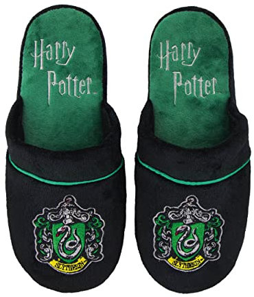 Cinereplicas - Harry Potter Hausschuhe - Unisex - Kissengang rutschfeste Sohle - Maison Serpentard - Lizenzierte Produkte Warner Bros. - Größe S/M (Erwachsene - 36/40) - Designed in France