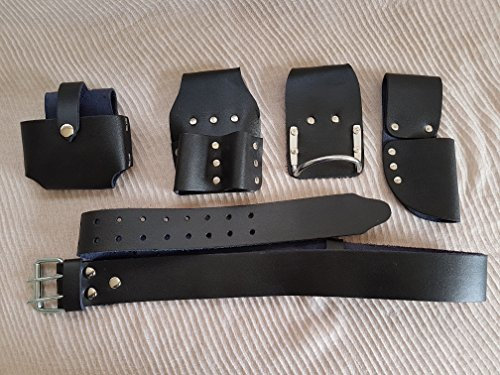 Scaffolding Black Strong Leather BBI Double Spanner Frogs & Hammer Holder New Quality Edition