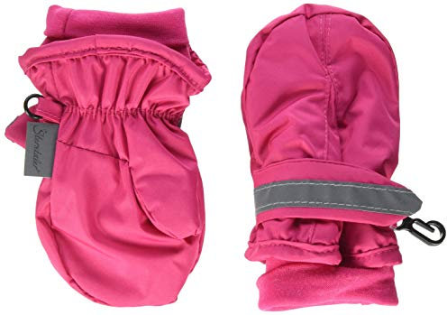 Sterntaler Fäustlinge Mädchen - Kinder Handschuhe wasserabweisend gefüttert mit Baumwollfleece, Klettverschluss und reflektierendem Band, magenta, 4