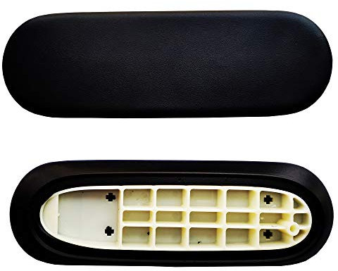 Armpolsterkappen Ersatz für Herman Miller feste Armlehne Sayl Bürostuhl, schwarzes Vinyl (1 Paar)