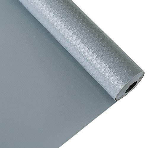 LIHAO 30cm x 300cm Schubladenmatte Antirutschmatte Schubladen Matte Wasserfest für Kühlschran Regale, Zuschneidbar, Hellgrau (MEHRWEG)
