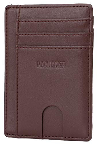 MAMJACK® Geldbörse für Kreditkarten, für Taschen, Hose oder Jacke, für Herren und Damen, mit RFID-Blockierung
