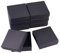 BENECREAT Lot de 8 boîtes à bagues à Bijoux en Carton Noir 12x12x4cm Boîte en Papier Kraft Boîte Cadeau carrée avec éponge pour Le Stockage et l'affichage des bagues de Bracelet