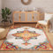 TAPISO Patio Teppich Outdoor Indoor Mehrfarbig Creme Ornament Muster Sisaloptik Strapazierfähig Wetterfest Wohnzimmer Terrasse ÖKO-TEX 80 x 150 cm