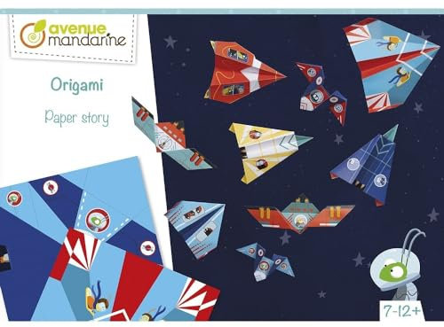 Avenue Mandarine - Caja creativa, Origami Aviones/cohetes, KC126C, multicolor