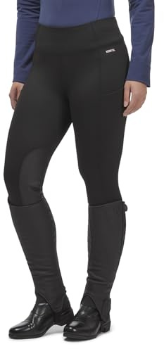 Kerrits Fleece Lite II Knee Patch Tight Black Solid Size: M