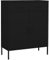 vidaXL Lagerschrank Sideboard Kommode Anrichte Stahlschrank Schrank Beistellschrank Mehrzweckschrank Bücherschrank Standschrank Schwarz 80x35x101,5cm Stahl