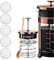 Lot de 5 Filtres à Mailles en Acier Inoxydable pour Cafetière à Piston 80 Mailles pour Cafetière à Piston 350 Ml