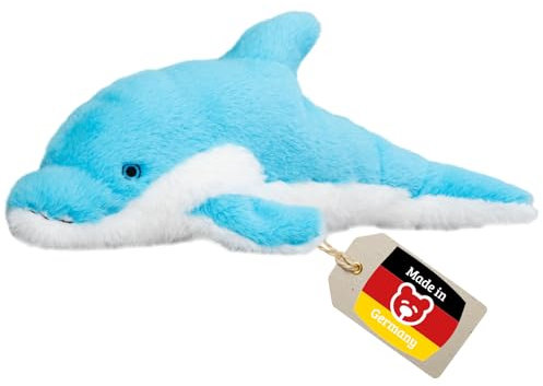 welliebellies® Peluche chauffante dauphin - 34 cm - Pour chauffer au micro-ondes et au four