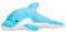 welliebellies® Peluche chauffante dauphin - 34 cm - Pour chauffer au micro-ondes et au four