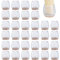 CEEYSEE 40 PCS Chair Leg Caps Floors Protector Silicone Covers Rubber Caps Circular Feet Pads for Hardwood Furniture (17-21mm)