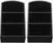 Acryl Teebeutel Organizer - Schwarzer Zuckerbeutelhalter Für Arbeitsplatte, Kaffee Bar, Hotel, Zuhause - 2 Stück 12.5 X 25.5 X 9 Cm