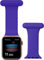 iWatch Strap Compatible with Apple Watch 42mm - 44mm, Infection Control Design Silicone Pin Fob for Nurses Midwives Doctors Healthcare Workers' iWatch Series SE/7/6/5/4/3/2/1 (Purple)