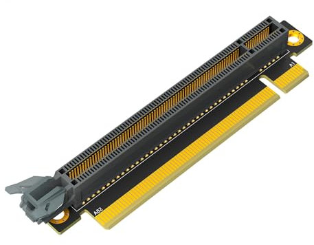 LeHang PCI-e 16X 3.0 90 Grad Reverse Male to Female Riser Card für 1U Server (Installationsrichtung in Richtung CPU)