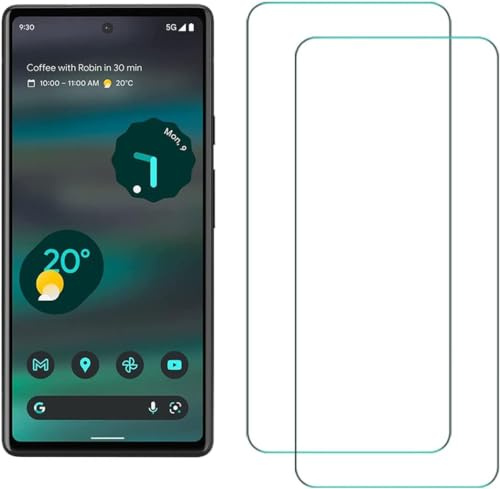 HQ-CLOUD LOT DE 2 Verre Trempé Pour Google Pixel 6A (6.1) .Film de Protection d'écran Transparent - Anti Rayures - Ultra Résistant Dureté 9H