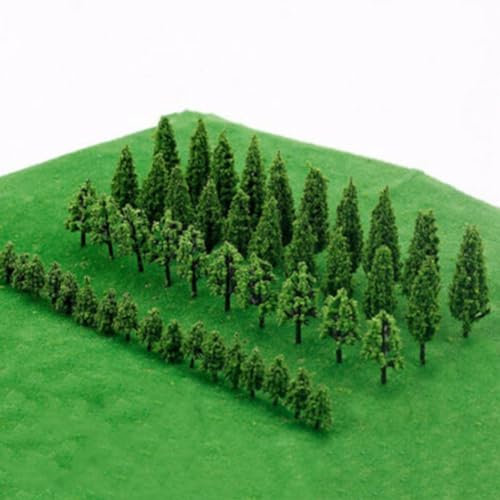 Fügen Sie Ihrer Modelllandschaft mit 50 Bäumen lebendiges Grün für Wargame Diorama hinzu
