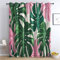 Pflanzen Tropische Vorhang, Monstera Gardinen mit Ösen 2er Set Verdunkelungsvorhang, Dschungel Blätter Vorhänge, Wohnzimmer Schlafzimmer Kinderzimmer Blickdichte vorhänge, 280x260 cm j1&-144