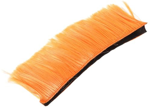 OSOLADY Motorradhelm Perücke Kamm Dekoration Aus Chemiefaser Helmverzierung Orange Für Motorradfahrer