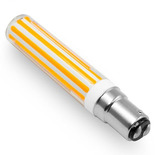 B15d LED 10W Warmweiß Dimmbar Ersetzt für Osram Halolux Ceram 100W Halogenlampe 230V Schlank T SLIM Doppelkontakt Effizient 1000LM Schönes Licht Stehlampe Deckenlampe 3000K, 1 Stück