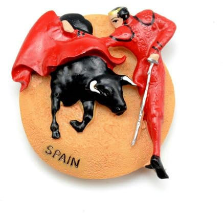 Matador 2 Kühlschrankmagnet aus Kunstharz, Motiv: Tour-Gedenken an die Sagrada Familia von Gaudí in Spanien, Barcelona, Fliese