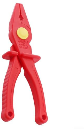 babominimer Pinze da elettricista in plastica isolata con morsa in diretta pronta per il lavoro VDE, con protezione complessiva nominale fino a 1000 V per attività elettriche