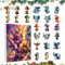 Drachen Adventskalender 2024, Weihnachts-Drachen-Ornament-Adventskalender, Dinosaurier Adventskalender 2024 Mit 24 Stück 2D Acryl Niedlichen, Drachen Weihnachtsbaumschmuck Für Jun-gen Und Mädchen