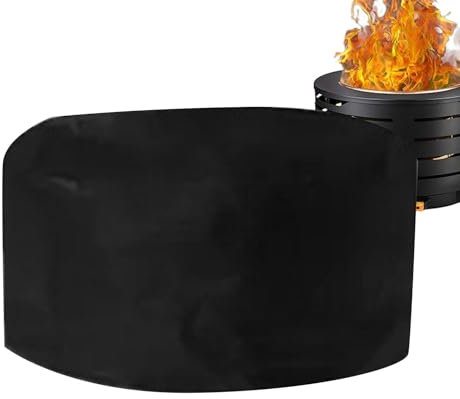 Housses De Foyer Extérieur, Housses De Foyer – Housses De Foyer Rondes Imperméables 210D Très Résistantes – Housse De Feu De pour Poêle Solo, Housse De Foyer Extérieur, Housse De Bol À Feu De Ter